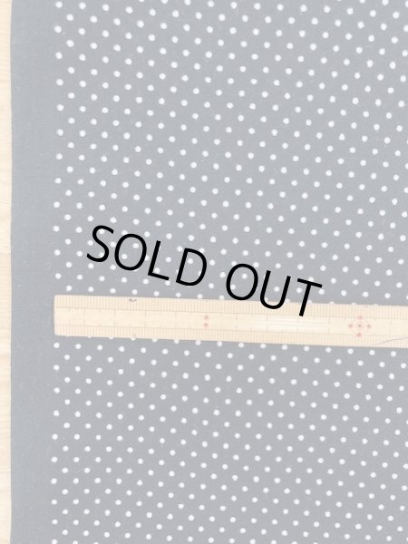 画像2: 生地:ピンドット柄綿(濃紺/白) (2)