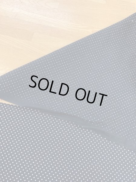 画像3: 生地:ピンドット柄綿(濃紺/白) (3)