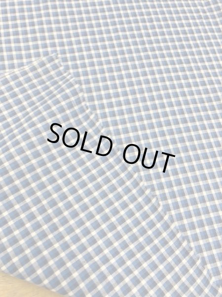 画像3: 生地:チェック柄コットン(ブルー系) (3)