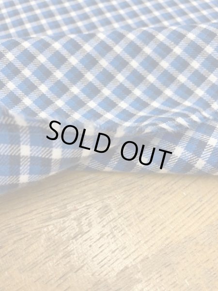 画像4: 生地:チェック柄コットン(ブルー系) (4)