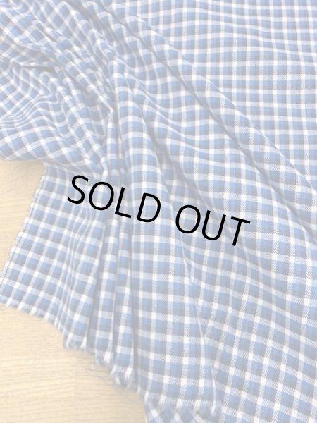 画像5: 生地:チェック柄コットン(ブルー系) (5)