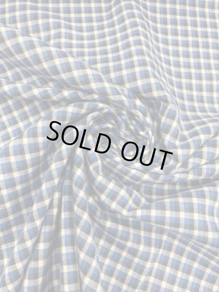 画像6: 生地:チェック柄コットン(ブルー系) (6)