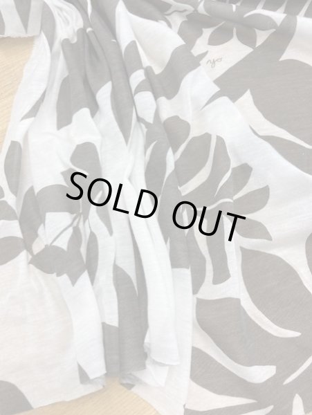 画像5: 生地：南国プリントニット（白／こげ茶） (5)