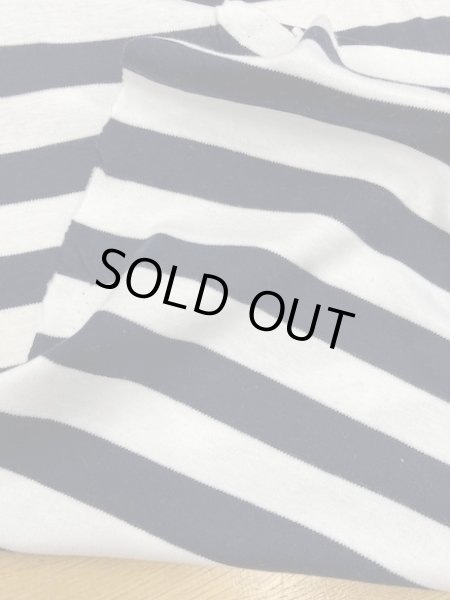 画像3: 生地:ボーダー柄ニット(白/黒) (3)