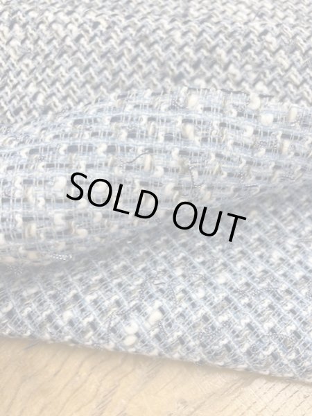 画像4: 生地:ファンシーヤーン綿ツイード(青系) (4)