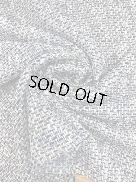 画像7: 生地:ファンシーヤーン綿ツイード(青系) (7)