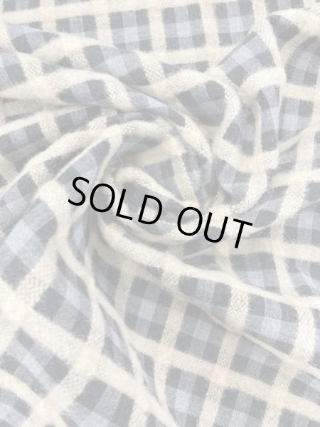 画像6: 生地:チェック柄ウール(グレー/ベージュ) (6)