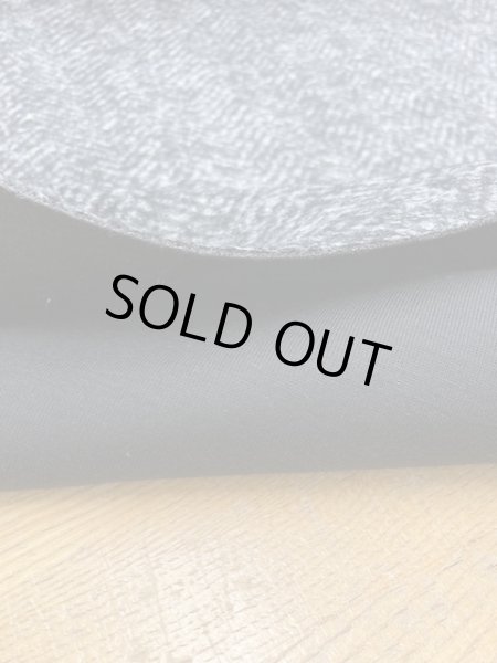 画像3: 生地:ウールツイードボンディング加工(黒) (3)