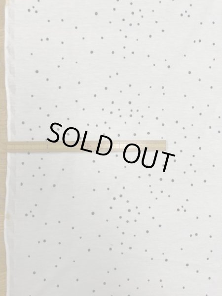 画像2: 生地:ランダム水玉柄綿天竺ニット(白/黒) (2)