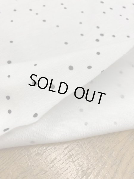 画像4: 生地:ランダム水玉柄綿天竺ニット(白/黒) (4)