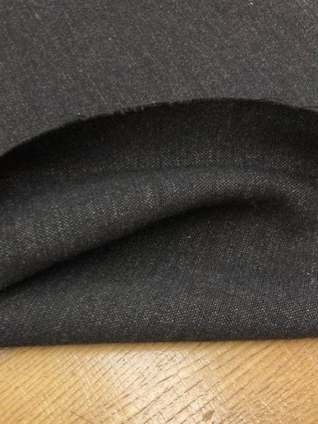 画像4: 生地：ウール混ポリストレッチ（杢黒） (4)