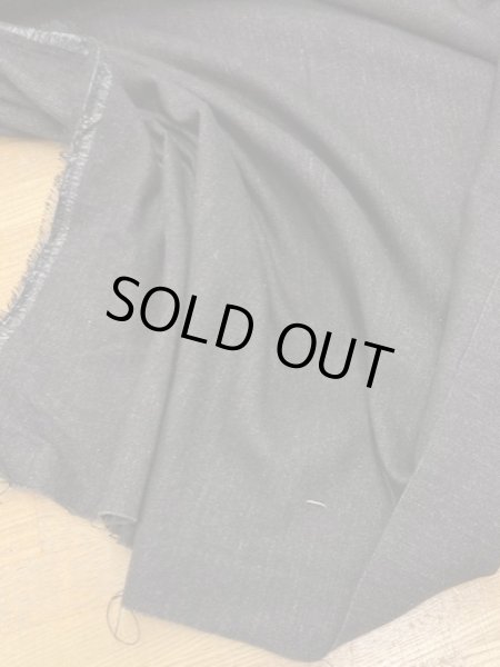 画像5: 生地：ウール混ポリストレッチ（杢黒） (5)