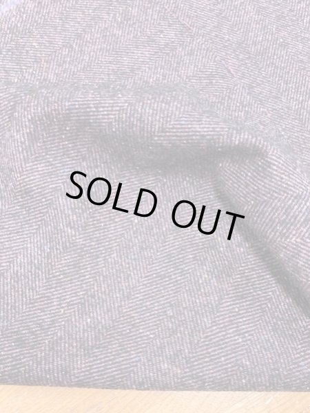 画像3: 生地:ヘリンボーンウール(エンジ紺) (3)