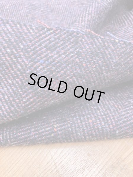 画像4: 生地:ヘリンボーンウール(エンジ紺) (4)