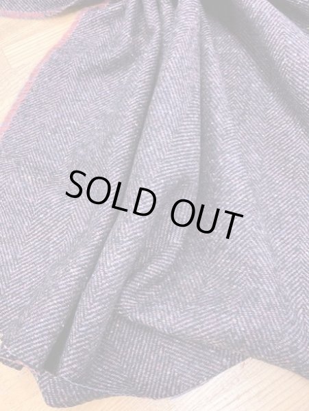 画像5: 生地:ヘリンボーンウール(エンジ紺) (5)