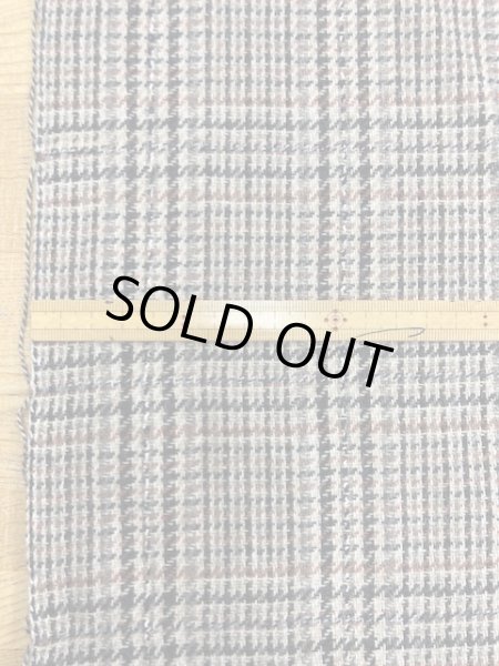 画像2: 生地: チェックウール(ベージュ系) (2)