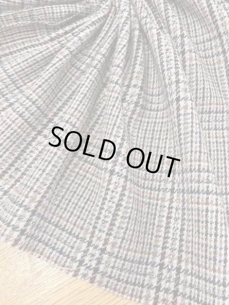 画像5: 生地: チェックウール(ベージュ系) (5)