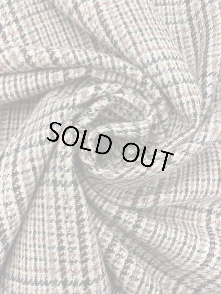 画像6: 生地: チェックウール(ベージュ系) (6)