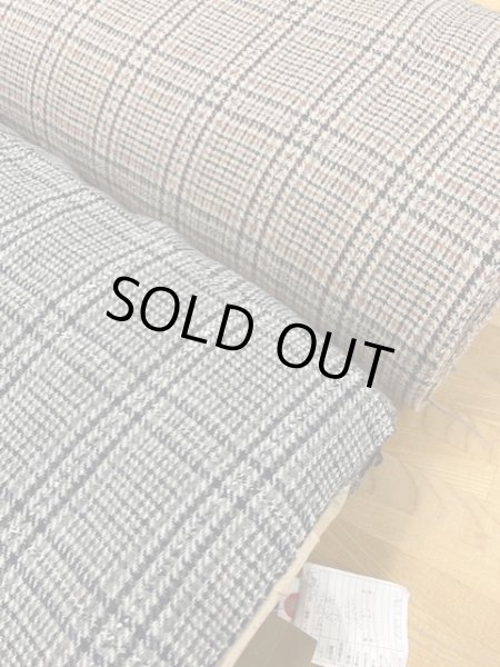 画像7: 生地: チェックウール(ベージュ系) (7)