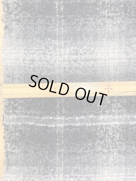 画像2: 生地: オンブレチェックウール(黒) (2)