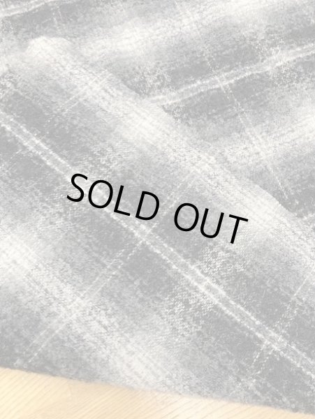 画像3: 生地: オンブレチェックウール(黒) (3)