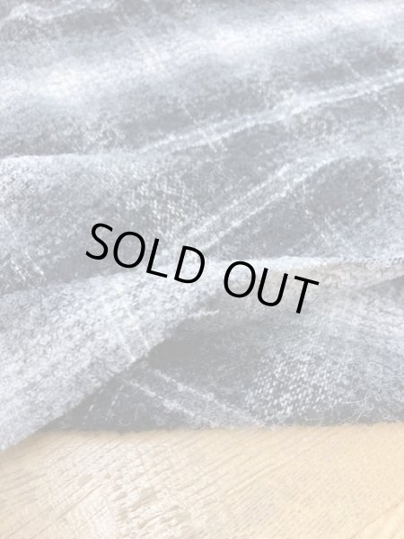 画像5: 生地: オンブレチェックウール(黒) (5)