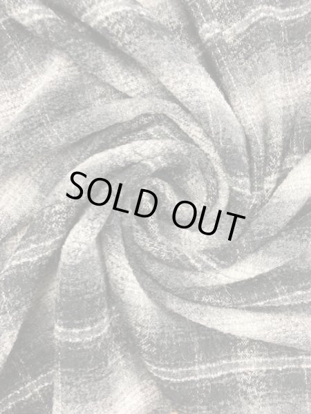 画像7: 生地: オンブレチェックウール(黒) (7)