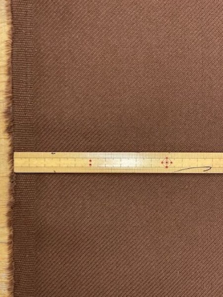 画像2: 生地:ガルゼ織り風裏ビニール加工(茶) (2)