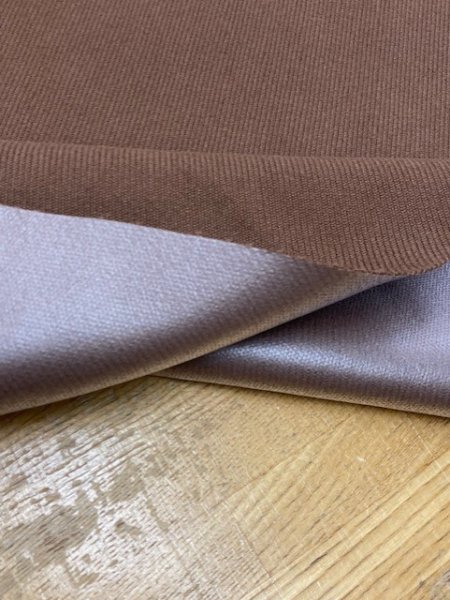 画像5: 生地:ガルゼ織り風裏ビニール加工(茶) (5)