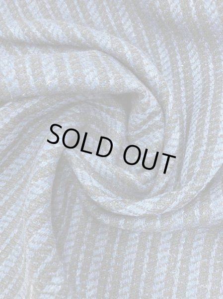 画像7: 生地:ウール100%厚手ストライプ織(紺) (7)