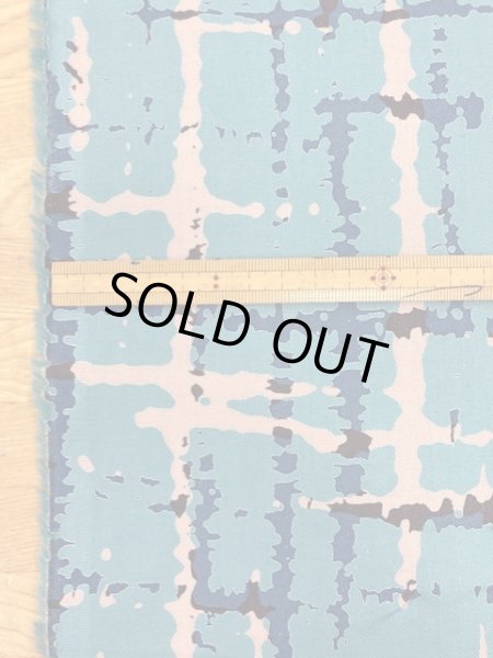 画像2: 生地:綿100%かすれチェック(ブルーグリーン) (2)