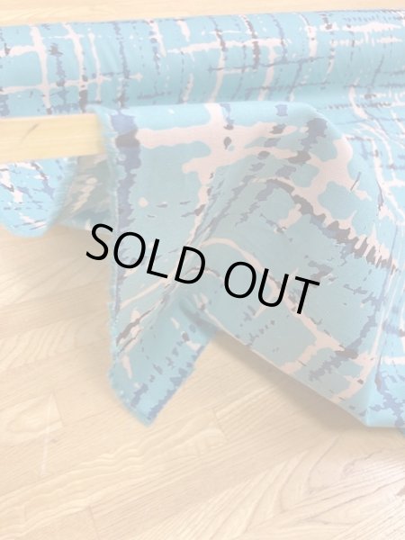 画像7: 生地:綿100%かすれチェック(ブルーグリーン) (7)