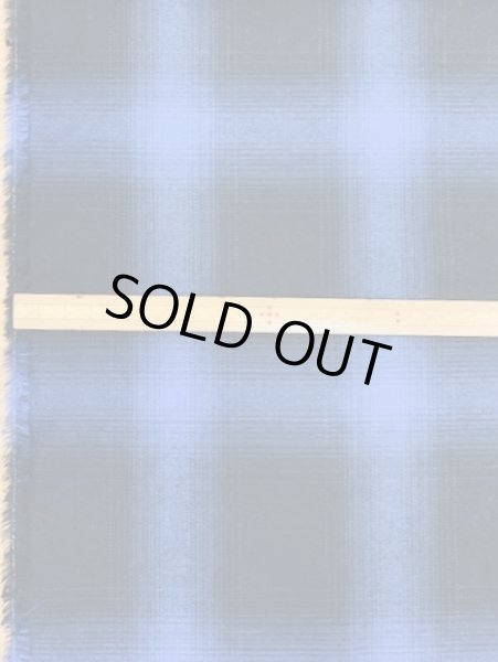 画像2: 生地:片面起毛オンブレチェック柄綿100%(青/黒) (2)