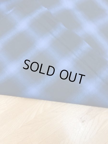 画像3: 生地:片面起毛オンブレチェック柄綿100%(青/黒) (3)