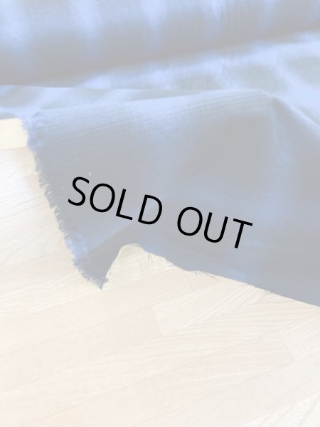 画像5: 生地:片面起毛オンブレチェック柄綿100%(青/黒) (5)