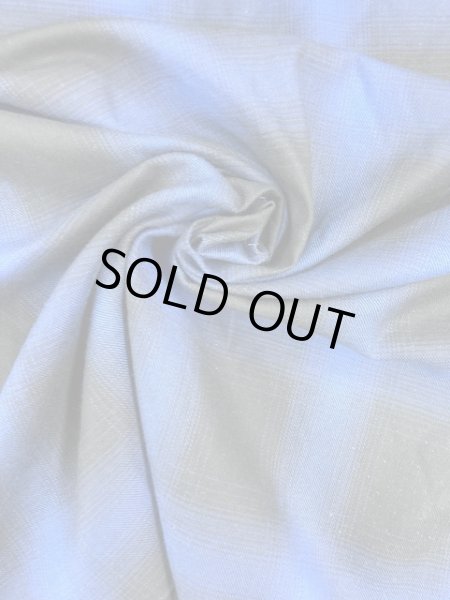 画像7: 生地:片面起毛オンブレチェック柄綿100%(青/黒) (7)