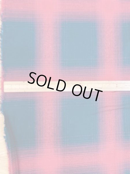 画像2: 生地:片面起毛オンブレチェック柄綿100%(赤/黒) (2)