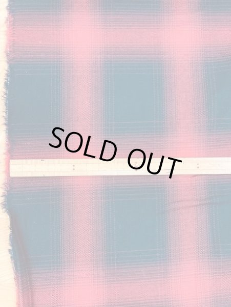 画像3: 生地:片面起毛オンブレチェック柄綿100%(赤/黒) (3)