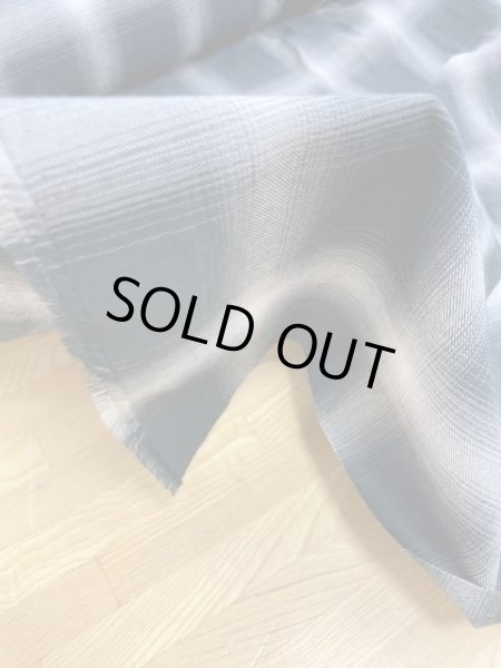 画像7: 生地:片面起毛オンブレチェック柄綿100%(白/黒) (7)