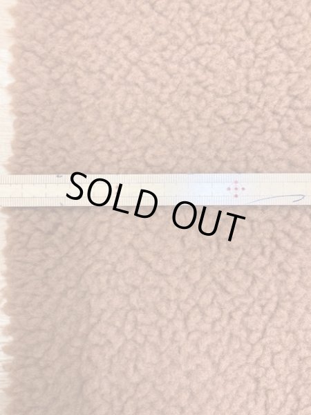 画像2: 生地:もこもこ片面プードルボア(キャメル) (2)