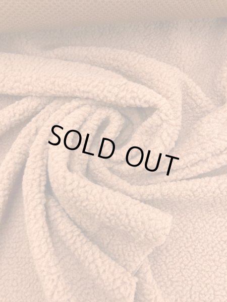 画像6: 生地:もこもこ片面プードルボア(キャメル) (6)