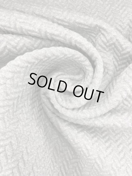 画像7: 生地:綿ポリ立体ジャガード(グレー) (7)