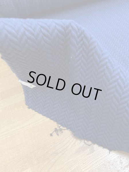 画像5: 生地:綿ポリ立体ジャガード(紺) (5)