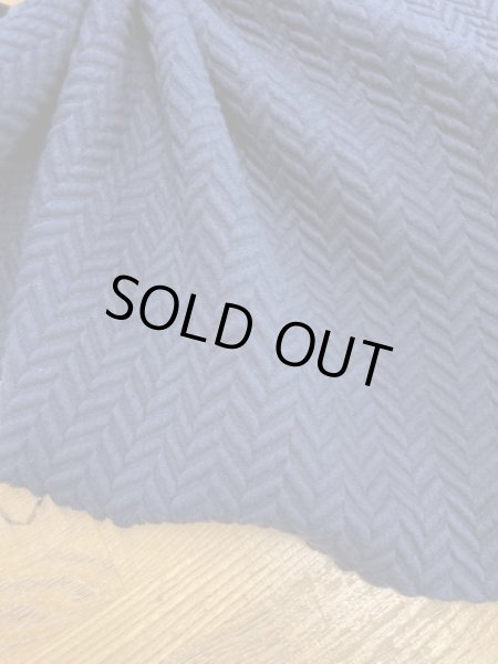 画像6: 生地:綿ポリ立体ジャガード(紺) (6)