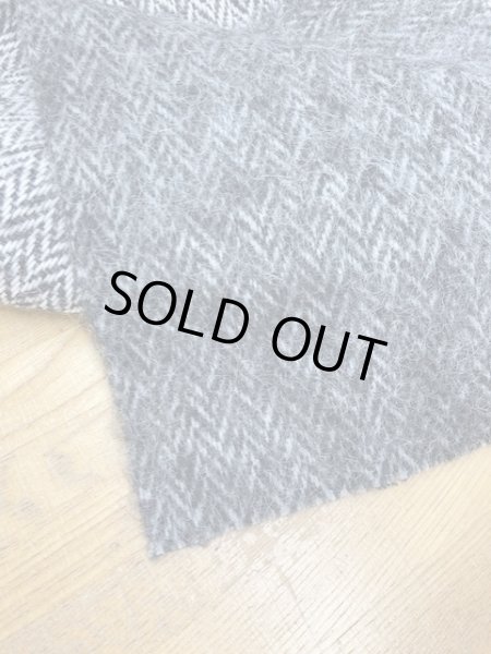 画像3: 生地:アンゴラモヘア混綿ウールツイード(グレー) (3)