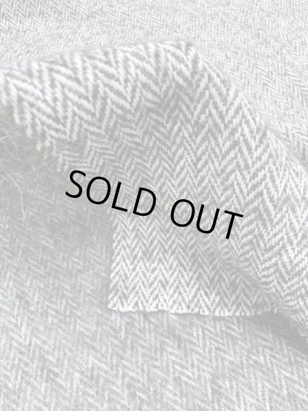 画像5: 生地:アンゴラモヘア混綿ウールツイード(グレー) (5)