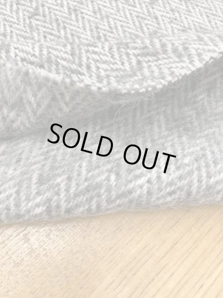 画像4: 生地:アンゴラモヘア混綿ウールツイード(ライトグレー) (4)