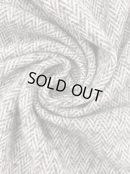 画像7: 生地:アンゴラモヘア混綿ウールツイード(ライトグレー) (7)