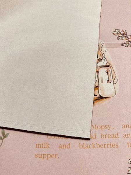 画像5: 生地:ピーターラビット柄防炎コーティングポリ(ピンク) (5)