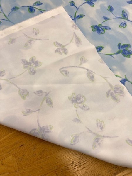 画像6: 生地:花柄防炎コーティングポリ(水色) (6)